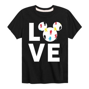 Boys' - Disney - Mickey Love Fill Short Sleeve Graphic T-Shirt - 1 of 4