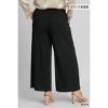 Women's High Waist Pull On Wide Leg Pant Plus - umgee - 2 of 4