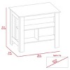 INFURNIC Kitchen Carts and Islands Kitchen Island with Open Storage Shelves and Spacious Prep Surface, Multicolored, 27.5"*40.5"*35.4" - 2 of 4
