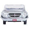 1961 Chrysler 300G Convertible Sheffield Silver Metallic 1/87 (HO) Scale Diecast Model Car by Oxford Diecast - 4 of 4