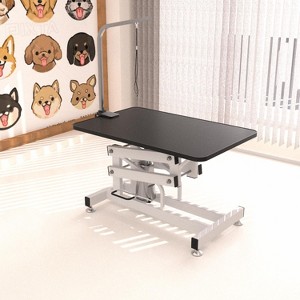Gulches Heavy-Duty Hydraulic Pet Grooming Table for Large Dogs and Cats, Black - 1 of 4