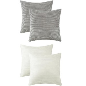 REGALWOVEN 4 Pcs Modern Sofa Home Decorative Throw Pillow Covers 18" x 18" - 1 of 4