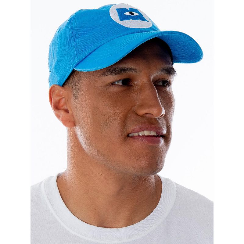 Disney Monsters Inc. Embroidered Logo Hat Adjustable Strap Baseball Cap Blue, 3 of 7