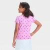 Girls' Short Sleeve Ribbed T-Shirt - Cat & Jack™ - 2 of 3