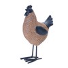 Melrose Wicker Hen and Rooster Decor (Set of 2) - 2 of 3