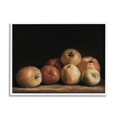 Stupell Industries Classic Apple Vintage Still Life Framed Giclee Art