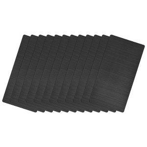 Unique Bargains Stainless Steel DIY Laser Printing Office Engraving Blank Card 12 Pcs - 1 of 4