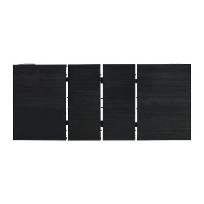Jasper Black Wood Extendable Rectangular Dining Table