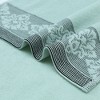 REGALWOVEN Bathroom Hotel Gym Floral Jacquard Pattern Soft Absorbent Hand Towel 13" x 29" 2 Pcs - 3 of 4