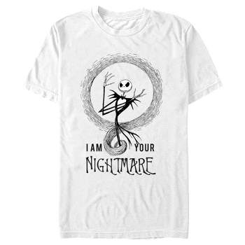 Men\'s The Nightmare Before Face - Jack Large X Christmas - Large : White T-shirt Target