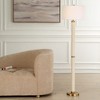 Uttermost Wessex White Floor Lamp – Iron and Shagreen Base with Fabric Shade for Contemporary Accent Lighting - 2 of 4