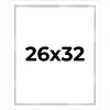 PosterPalooza | Modern Shadow Box 1" Depth White Picture Frame - UV Acrylic, Backing, Hanging Hardware - 2 of 4