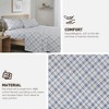 3 Pcs Novelty Printed 100% Cotton Sheet Set, Breathable & Extra Soft Deep Pocket Fitted Sheets for All Seasons, Heavyweight Bedding with Pillow Cases - 3 of 4