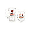 Evergreen Chicago Bears, Stemless 17OZ Wine & Beer 16 OZ Gift Set - 3 of 4