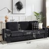 RISOKEYS 83.86“ Fabric Sofa - Modern Compressed Couch, 3-Seater Sofa, Furniture for Living Room, Bedroom, Office - 3 of 4