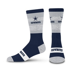 NFL Dallas Cowboys Youth Mixer Crew Socks: Cushioned Heel & Toe, Kids Size 7-9 - 1 of 3