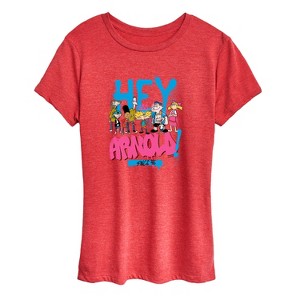 Women's - Hey Arnold! - Arnold Spray Paint 96 Short Sleeve Graphic T-Shirt - 1 of 4