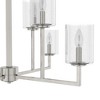 Hunter 30.5" Kerrison Ceiling Light Brushed Nickel Chandelier - 8 Bulb Indoor Fixture for Transitional Decor - 3 of 4