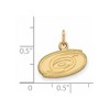 Black Bow Jewelry 14k Yellow Gold Plated Sterling Silver Carolina Hurricanes NHL Extra Small Pendant - 2 of 3