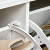 NicBex Storage Bench Shoe Rack Storage Organizer with Cushion 2 Drawers Adjustable Shelf for Bedroom, Entryway - 2 of 4