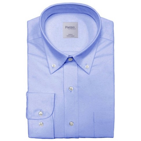 Essentials Men's Regular-Fit Long-Sleeve Solid Pocket Oxford Shirt,  Blue, X-Small : : Clothing, Shoes & Accessories