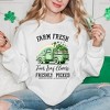 Simply Sage Market Women's Graphic Sweatshirt Farm Fresh Green Truck - 2 of 3