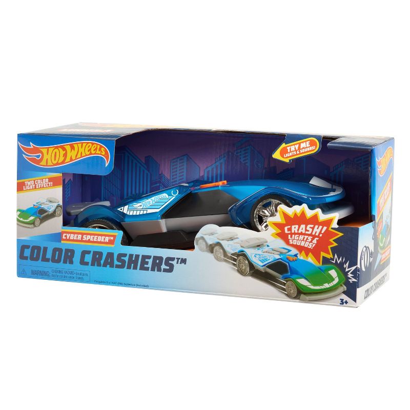 Hot Wheels Color Crashers Cyber Speeder Motorized Toy Vehicle, 5 of 6