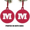 Monmouth College Primary Logo Aluminum Holiday Christmas Tree Ornament  3.0" (7.6 cm) x 3.37" (8.6 cm) - 2 of 4