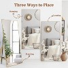Acekool 71"x31" Full Length Mirror, Extra Large Rectangle Floor or Wall Mirror, Thin Aluminum Frame, HD Explosion-Resistant Glass, Black - 4 of 4