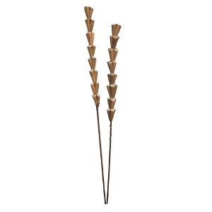 Vickerman Natural Botanicals 24" Natural Dried Sola Rajani Skin Stick- 24 sticks/polybag. It measures 24 inches long. It includes twenty-four pieces - 1 of 2