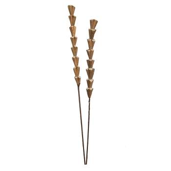 Vickerman Natural Botanicals 24" Natural Dried Sola Rajani Skin Stick- 24 sticks/polybag. It measures 24 inches long. It includes twenty-four pieces