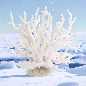 Simulation Artificial Aquarium Plants Water Grass, Multi-Purpose Silicone Ornament Coral Sea Tree Fish Tank Landscaping for Pond Decor - 1 of 3