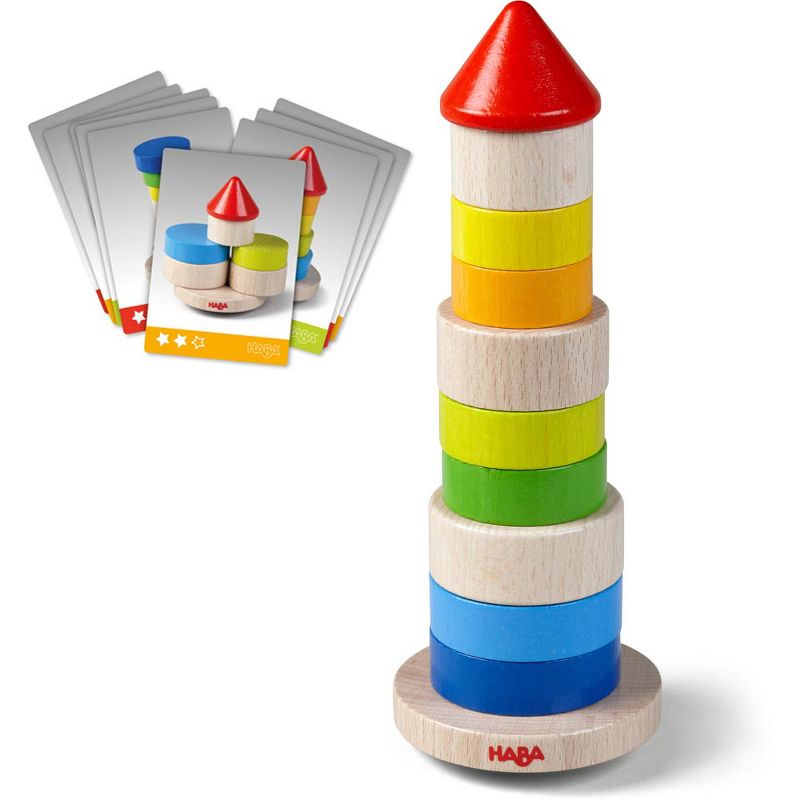 HABA Wobbly Tower Stacking Game (Made in Germany), 1 of 13