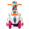 Unicorn stroller,Electric Toy Bike with Training Wheels for Kids 3-6,Colorful - 3 of 4