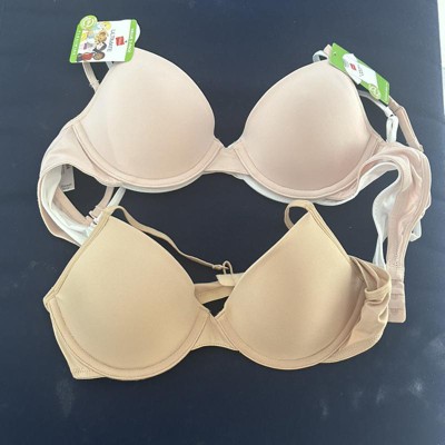 Hanes Girls Molded Wirefree Bra 2-Pack (MHH137, 34, Nude White) in Lucknow  at best price by Maa Fancy Store - Justdial