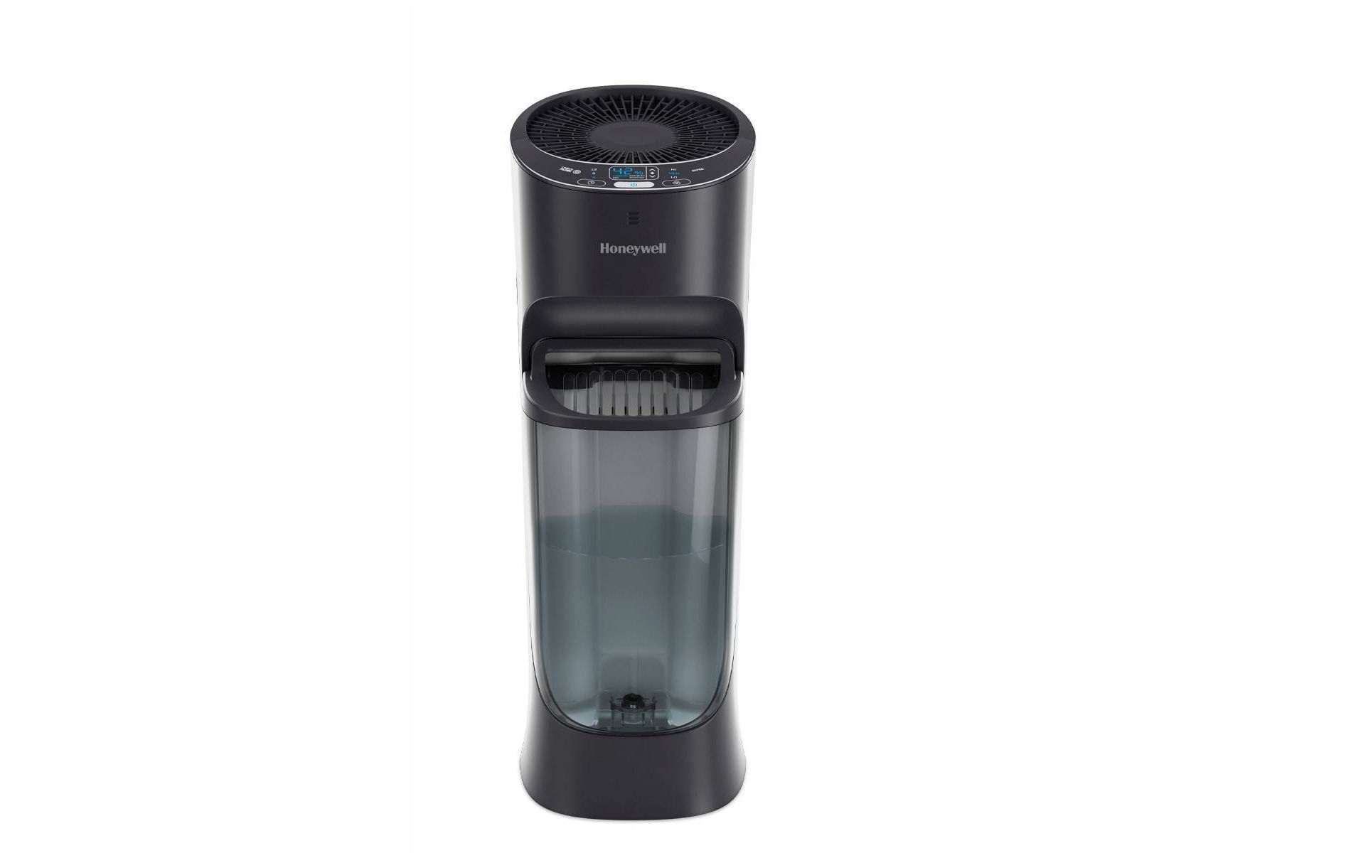Honeywell Removable Top Fill Tower Humidifier HEV620: Cool Mist, 3 Settings, Adjustable Humidity, Portable, Black, ETL Listed