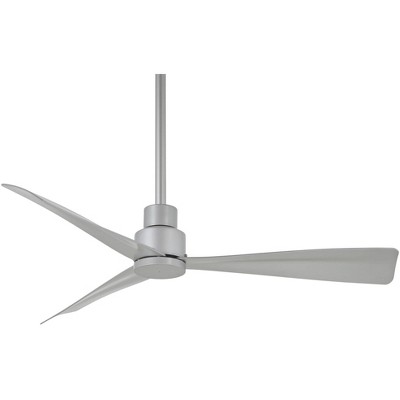 44" Minka Aire Modern 3 Blade Outdoor Ceiling Fan with Remote Control Silver Wet Rated Patio Exterior Porch Gazebo Garage Barn