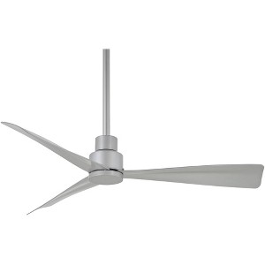 44" Minka Aire Modern 3 Blade Outdoor Ceiling Fan with Remote Control Silver Wet Rated Patio Exterior Porch Gazebo Garage Barn - 1 of 4