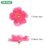 Unique Bargains Silk Artificial Cherry Blossom Flower Heads Wedding DIY Crafts 150 Pcs - 3 of 4
