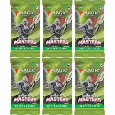 Magic the Gathering 6 Packs MTG Draft Booster Pack Lot MTG Commander Masters