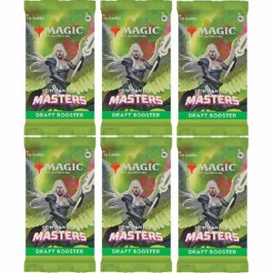 Magic the Gathering 6 Packs MTG Draft Booster Pack Lot MTG Commander Masters - 1 of 1