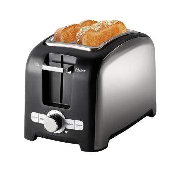 Oster 2 Slice Toaster with Extra-Wide Slots in Brushed Stainless Steel