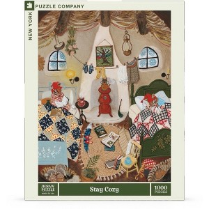 New York Puzzle Company Stay Cozy 1000 Piece Puzzle - 1 of 4
