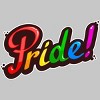 Adult Design By Humans Colorful Pride Rainbow Text By VectorKitchen T-Shirt - 2 of 2