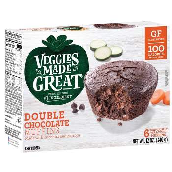 Garden Lites Gluten Free Veggies Made Great Frozen Double Chocolate Muffins - 12oz/6ct