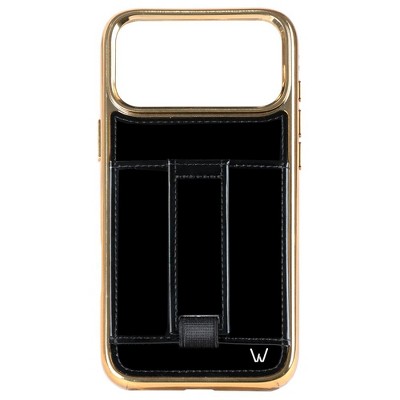 Walli Cases Gilded Onyx Phone Case with Wallet and Finger Strap