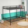 TiramisuBest Black Twin over Twin Metal Bunk Bed - Ideal for Kids and Adults, Low-Profile Design with Ladder and Guardrails for Climbing - 3 of 4
