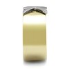 Slickblue Two-Tone Gold Stainless Steel X Ring, No Stone, Designer, Minimalist, Yellow, Sizes 5-10 - 4 of 4