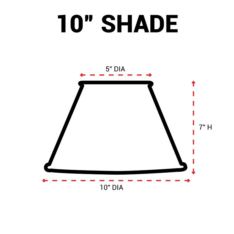 Park Designs Metal Dot Dash Shade - 10" - Black, 4 of 5