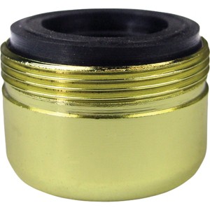 Lasco  1.8 GPM 55/64 In. Male Dual Thread Aerator, Polished Brass 09-9973 - 1 of 1